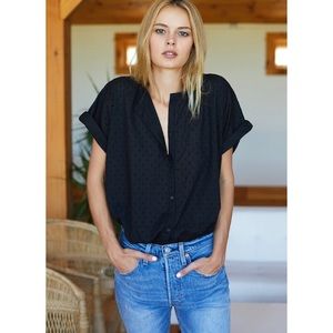 EMERSON FRYE BLACK DOT BLOUSE